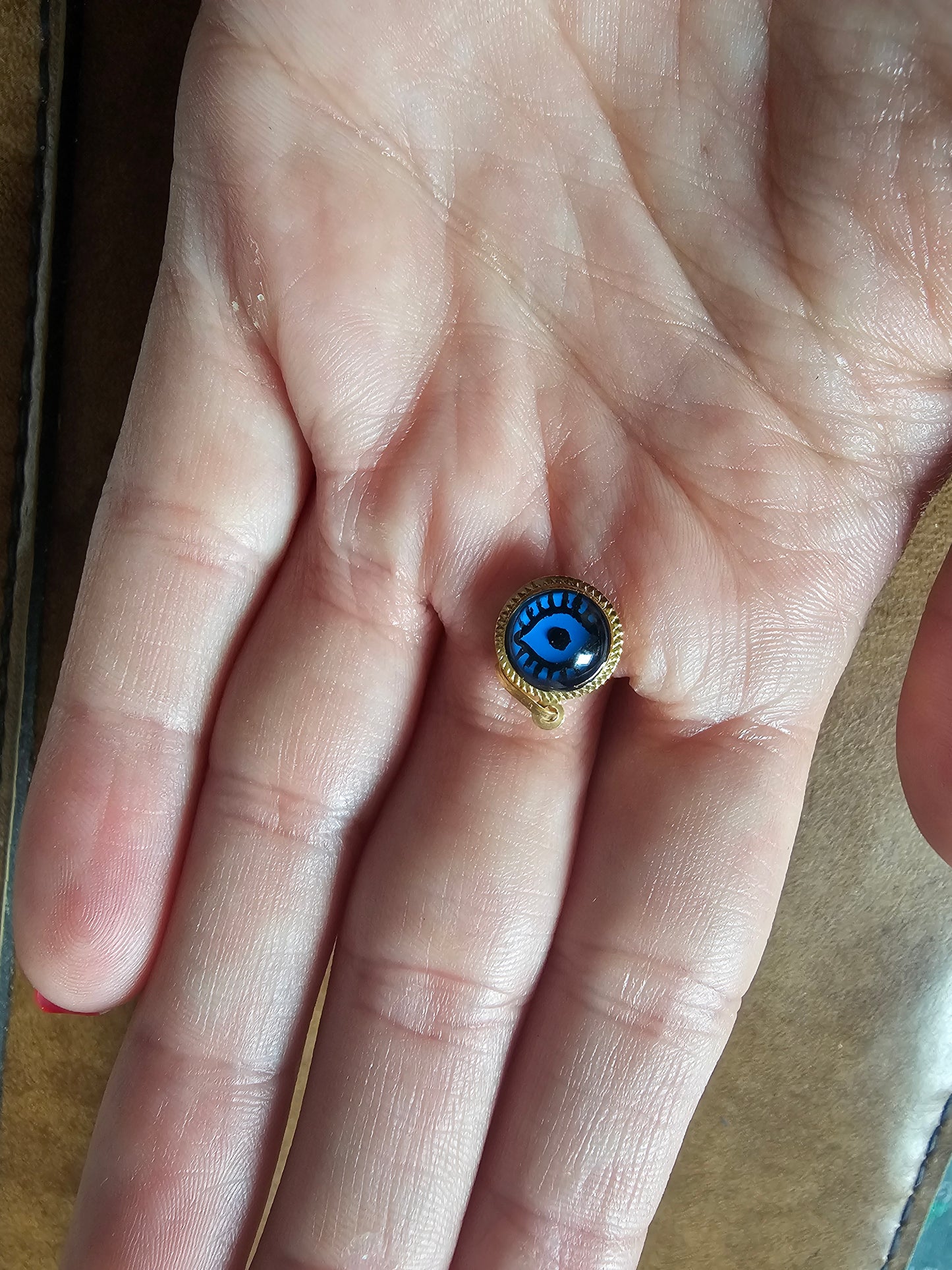 Eyelash Evil Eye Pendant