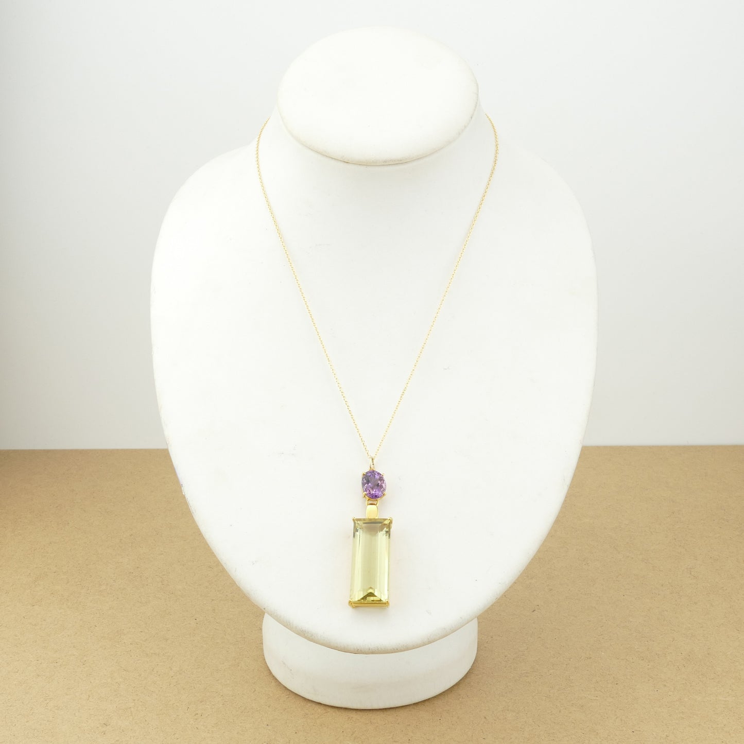 Green Amethyst Necklace