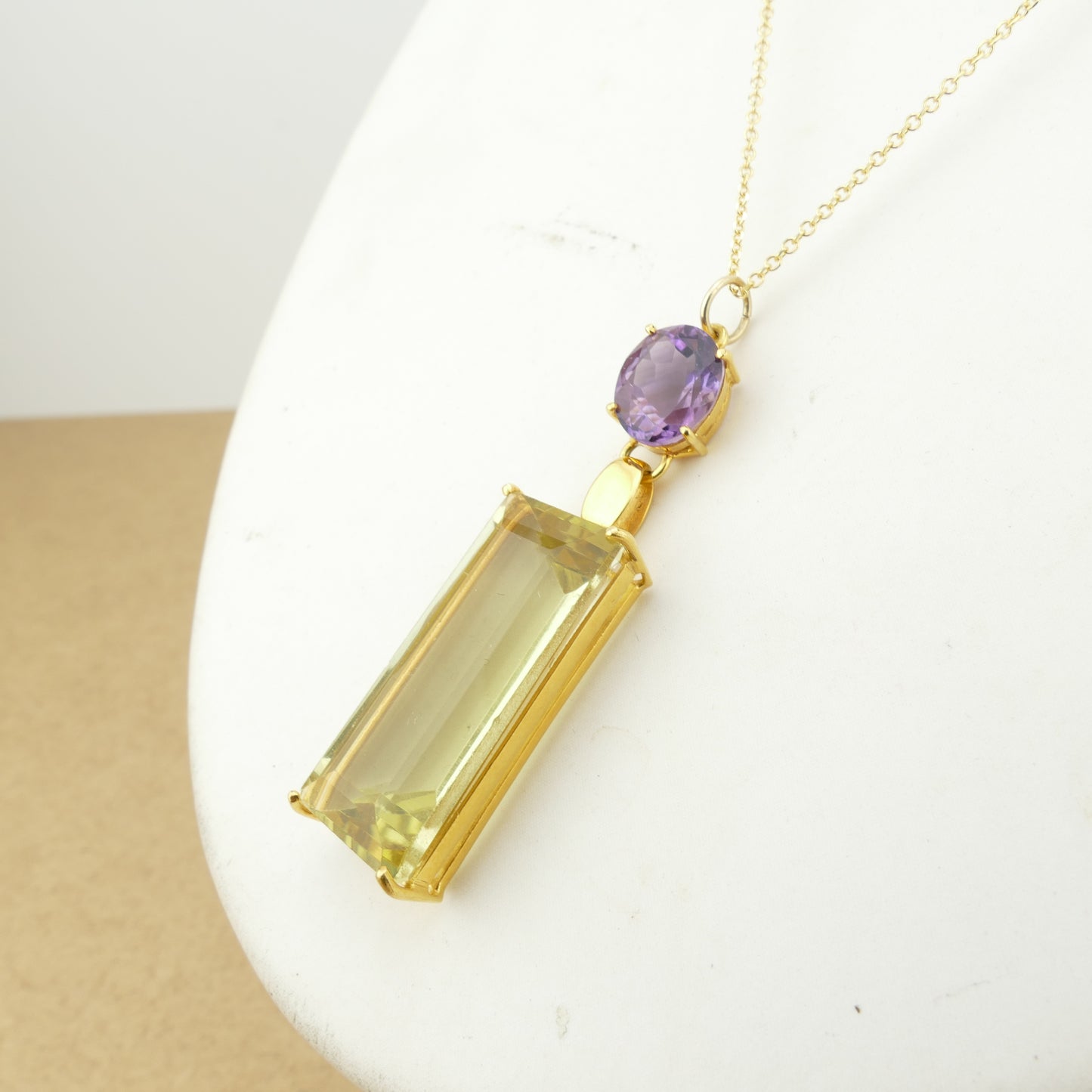 Green Amethyst Necklace