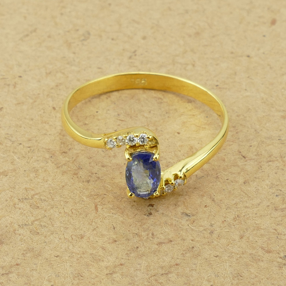 Sapphire & Diamond Ring