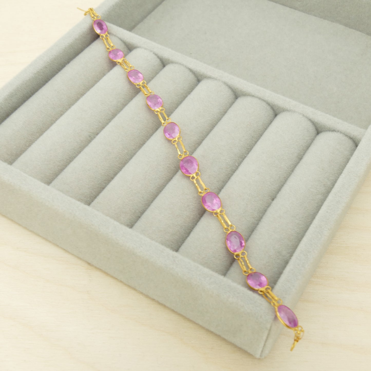 Pink Sapphire Bracelet