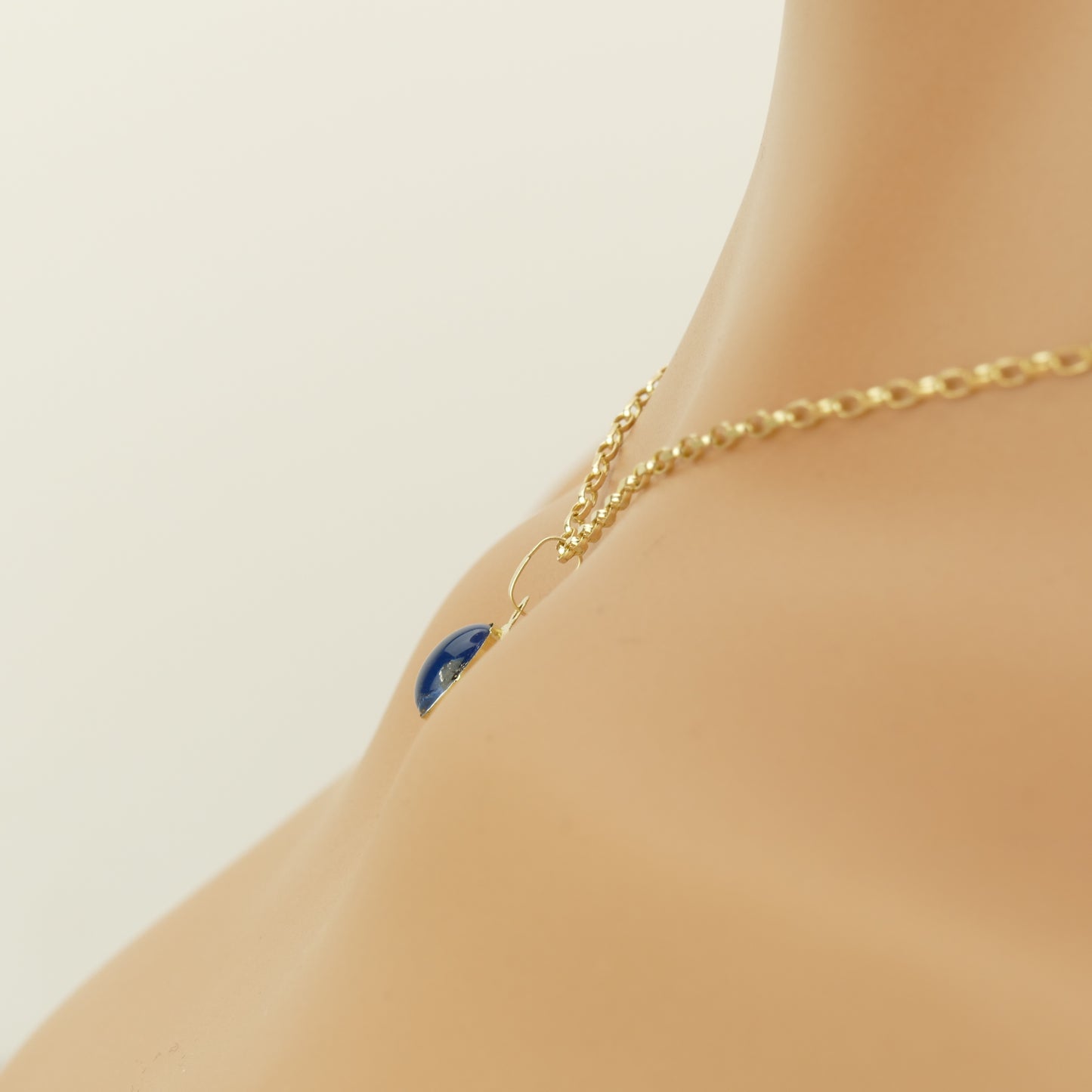 Oval Evil Eye Pendant