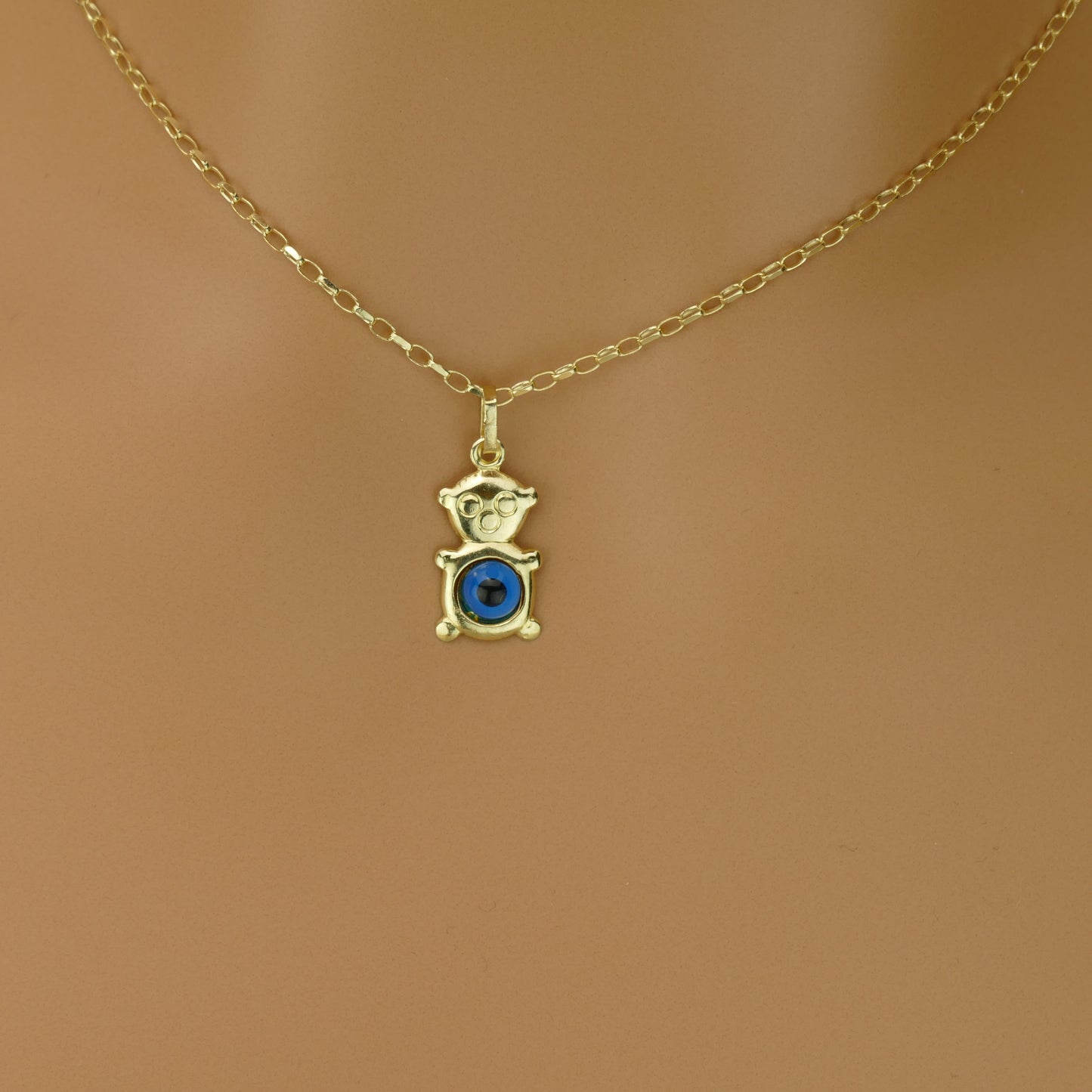 Teddy Evil Eye Pendant