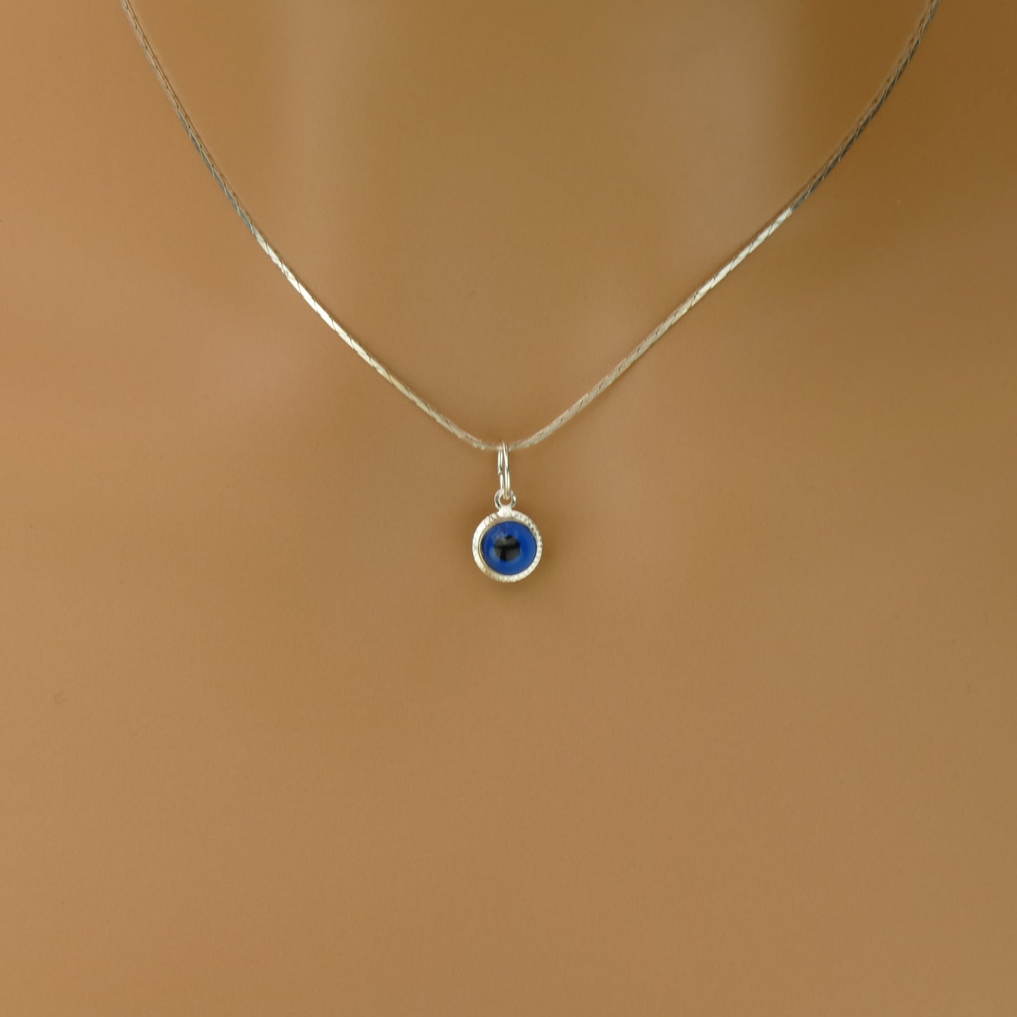 Round Evil Eye Pendant