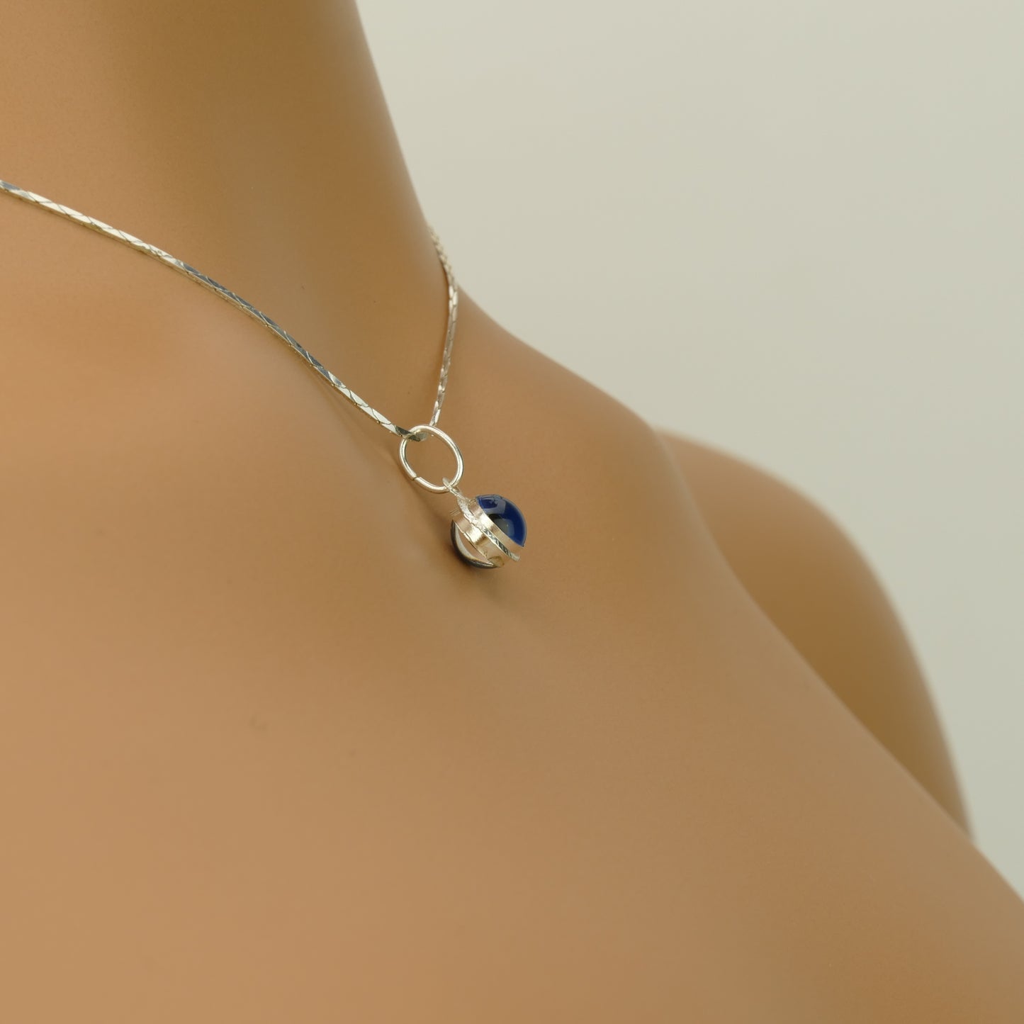 Round Evil Eye Pendant