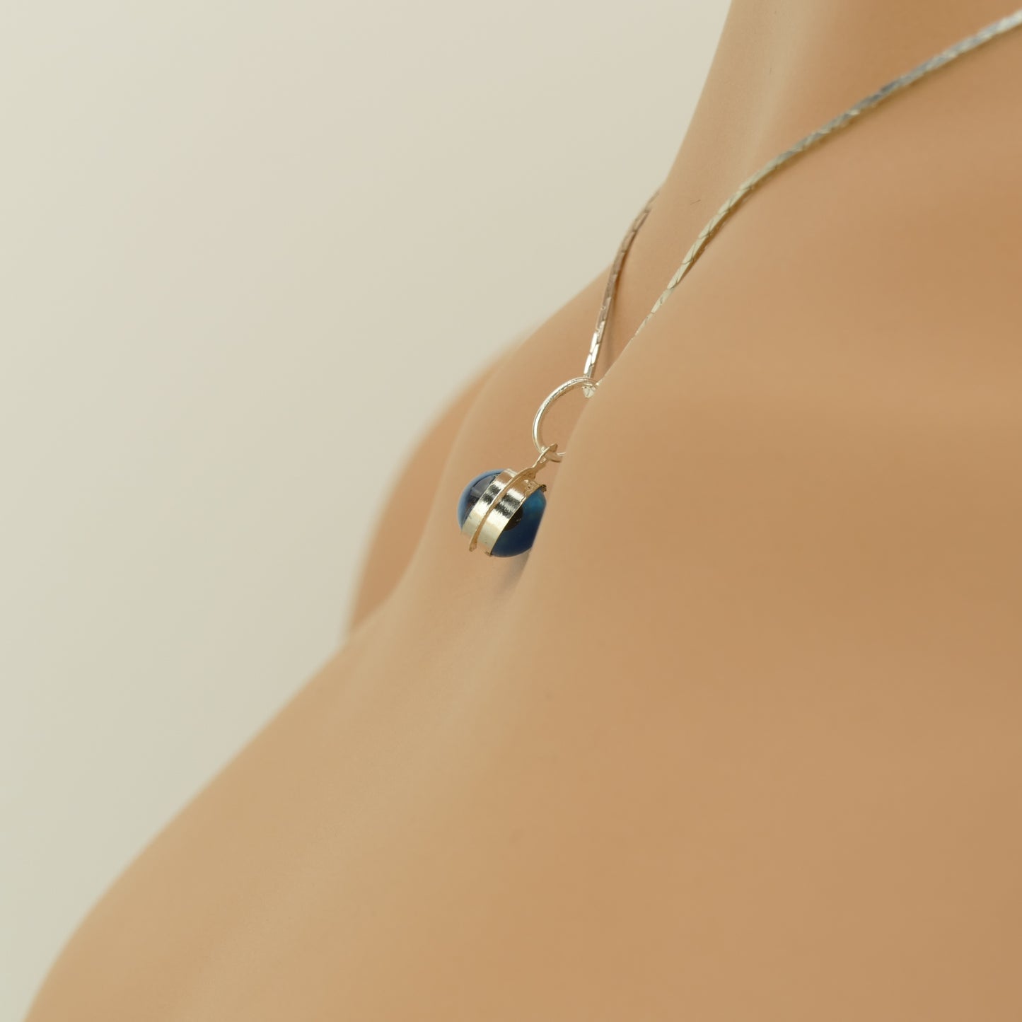 Round Evil Eye Pendant