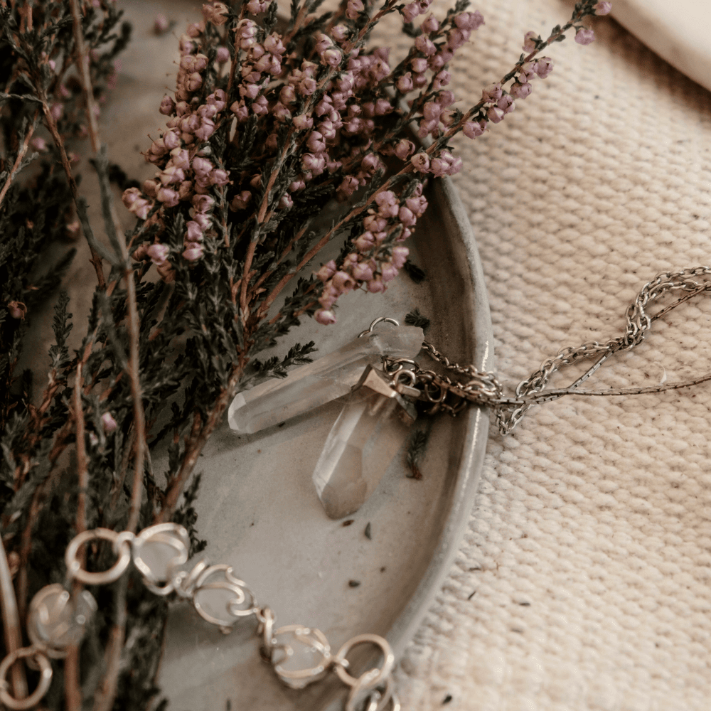 Crystal Pendant on a Silver Necklace