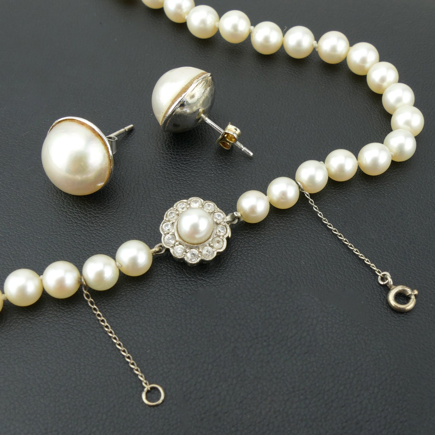 Water Pearl & Diamond Set