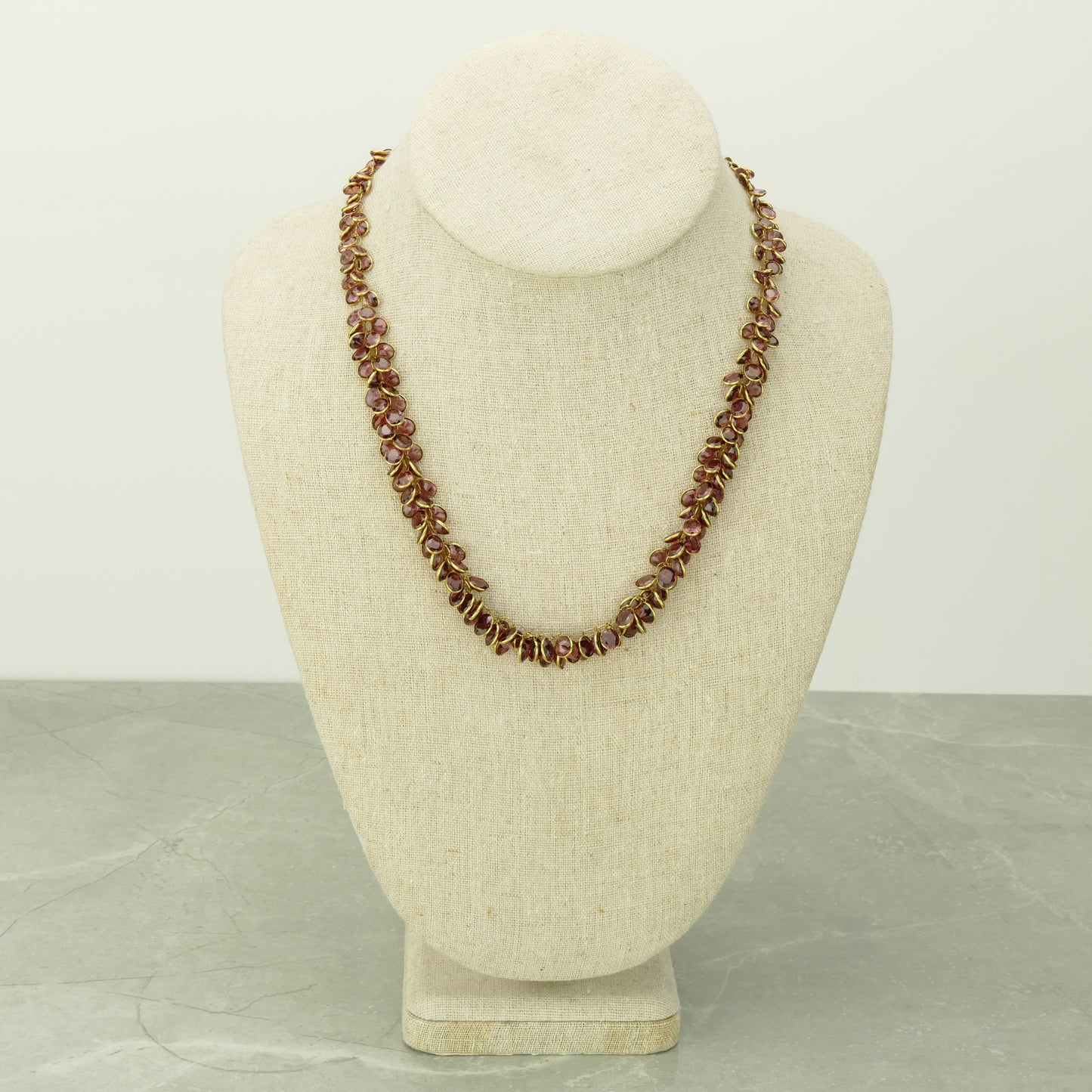 Rose Garnet Necklace