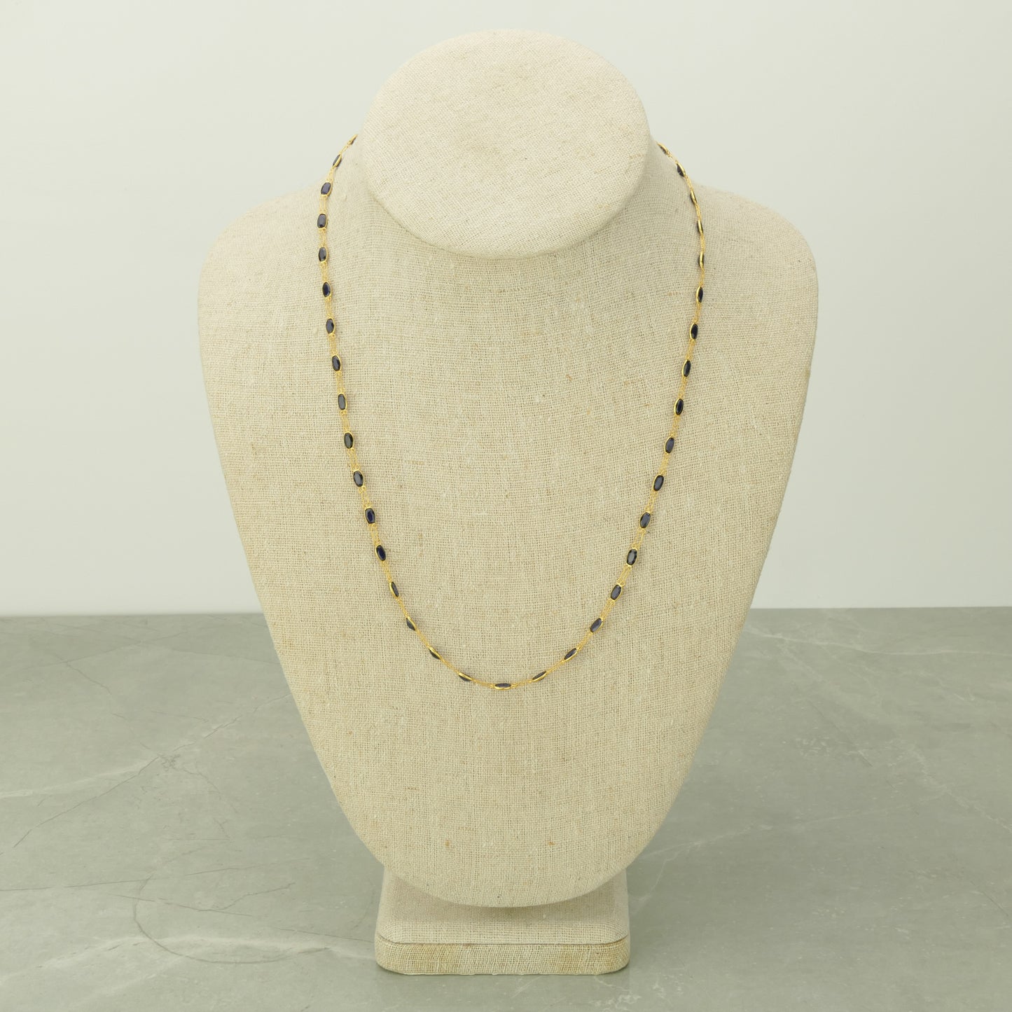 Blue Sapphire Gemstone Necklace