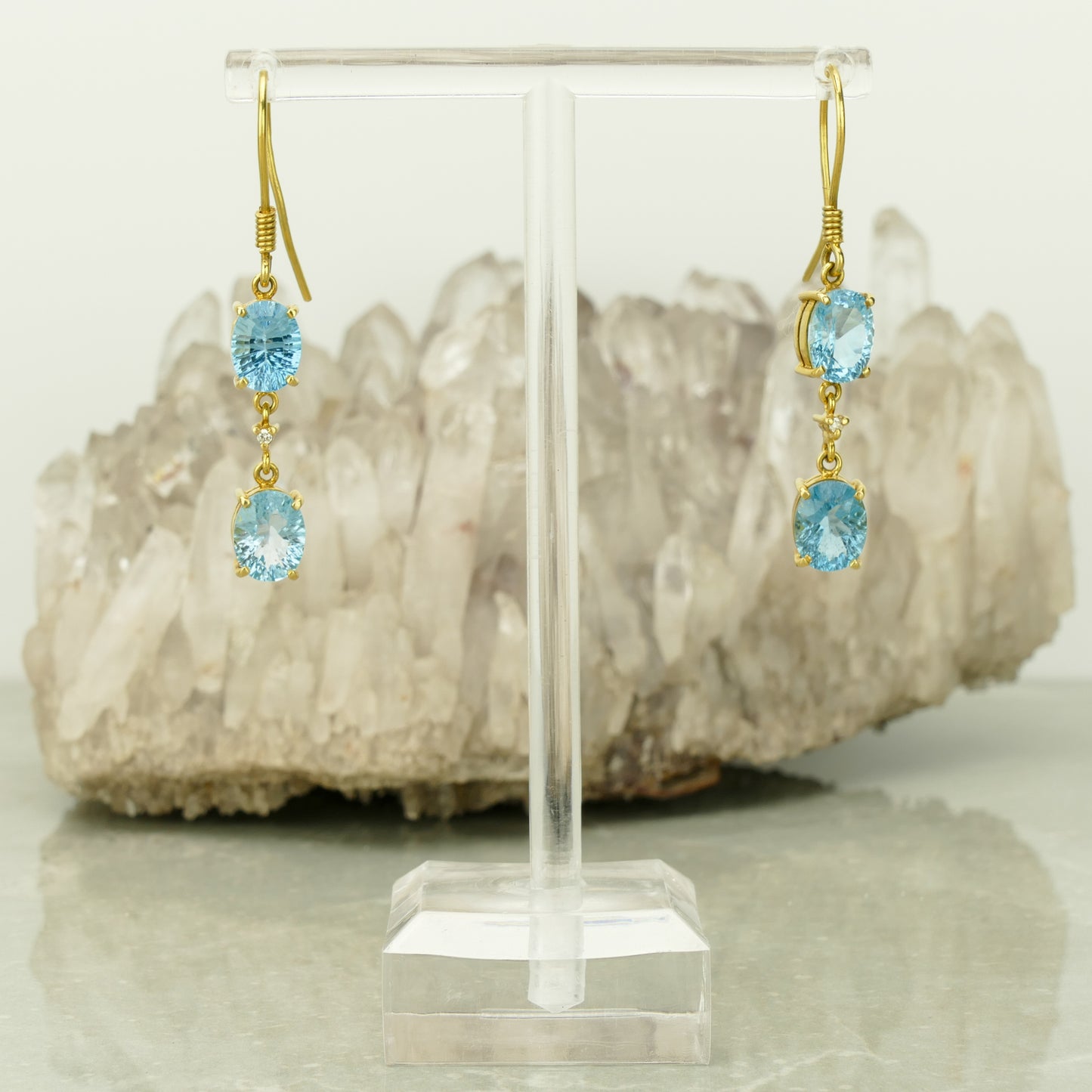 Blue Topaz Earrings