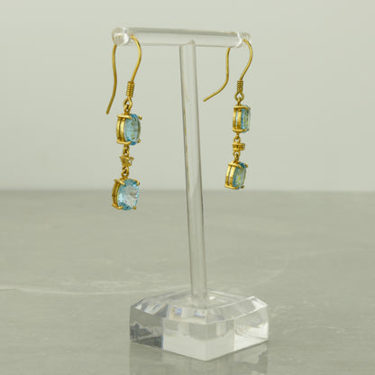 Blue Topaz Earrings