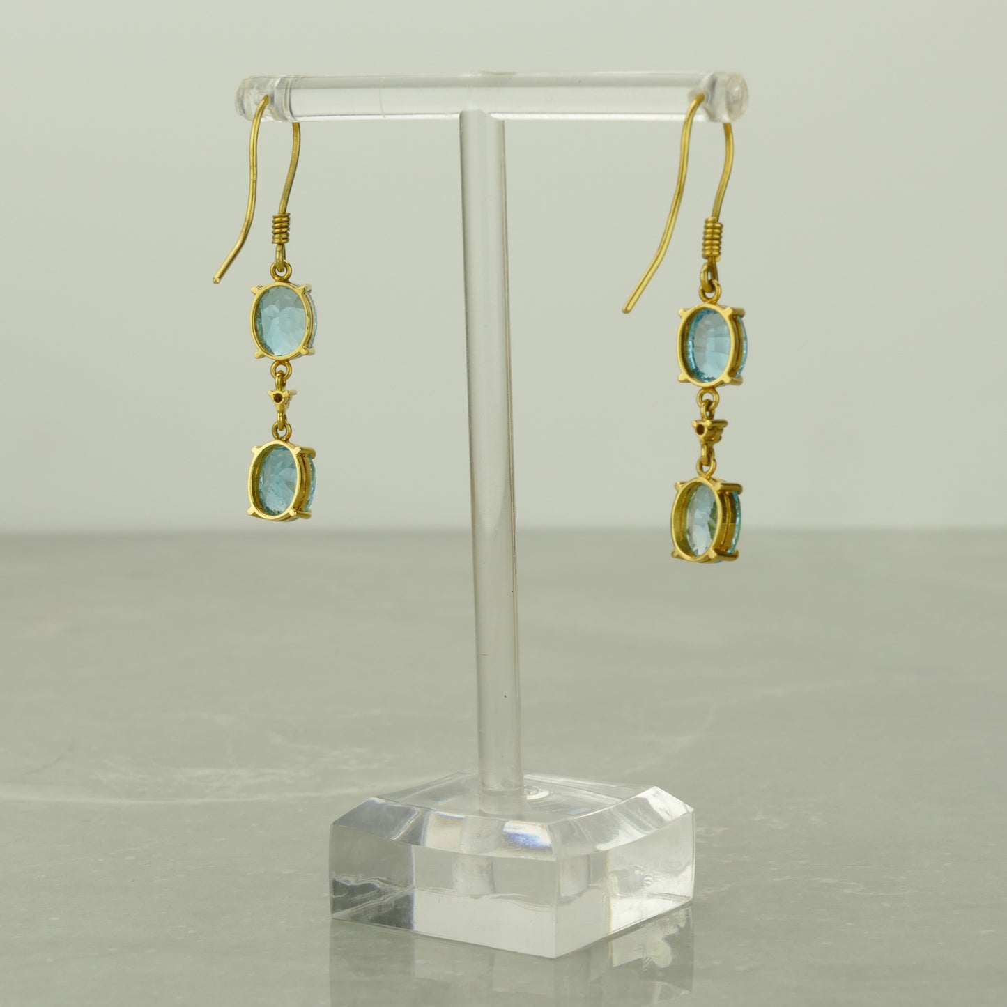 Blue Topaz Earrings