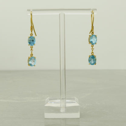 Blue Topaz Earrings