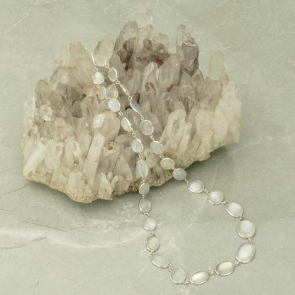 White Moonstone Necklace