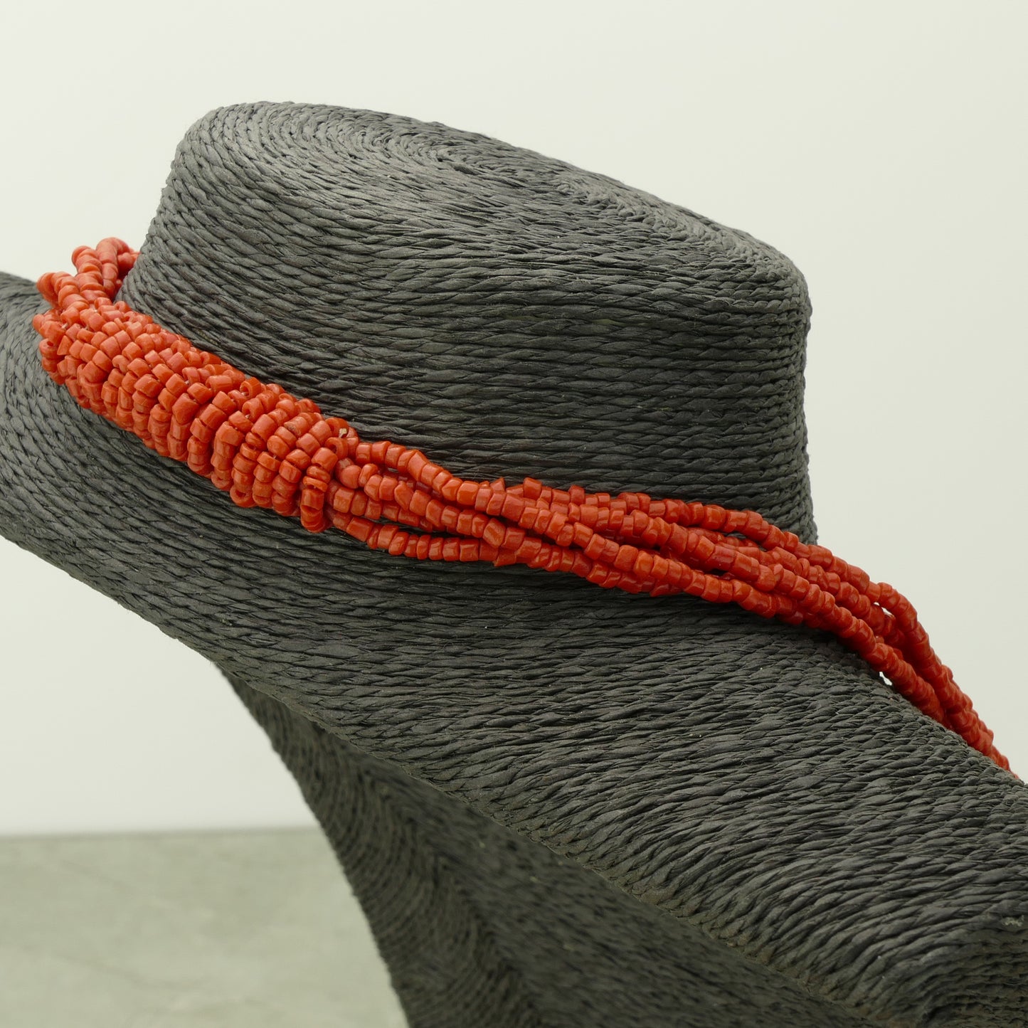 Long Red Coral Necklace