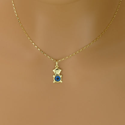 Teddy Evil Eye Pendant